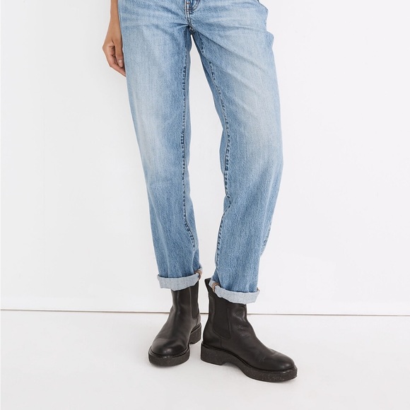 Madewell The Tall Slouchy Boyjean Riverspring wash Size 24 NWT - Picture 3 of 6